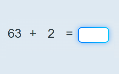 A Double Digit a Single Digit Horizontal without Regrouping